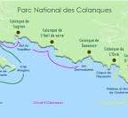 plan des calanques de cassis en bateau