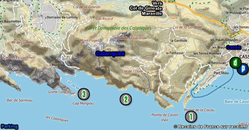 Découvrez les Calanques de Cassis avec notre Carte Interactive