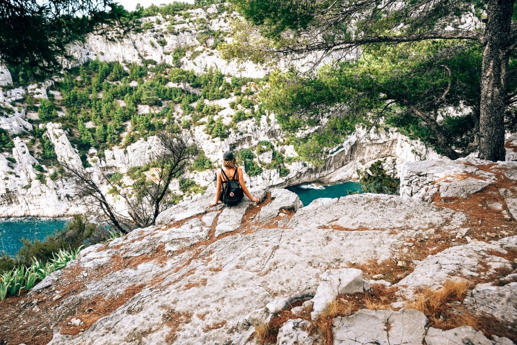 carte calanques cassis à pied