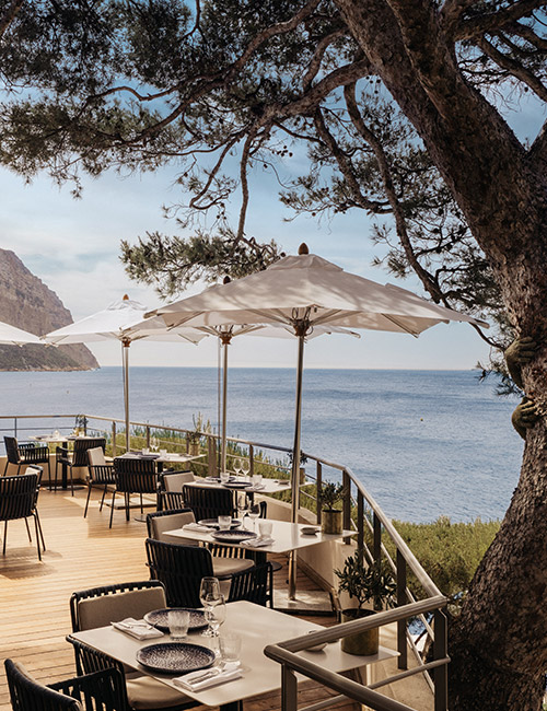 restaurant cassis vue sur mer