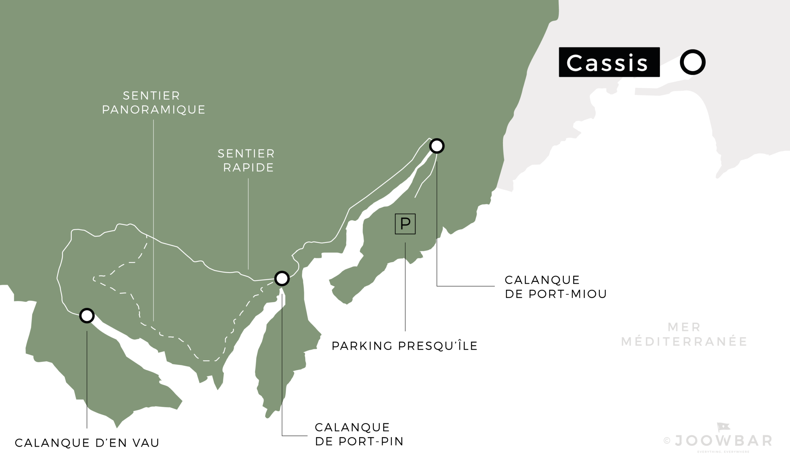 plan sentier calanques cassis
